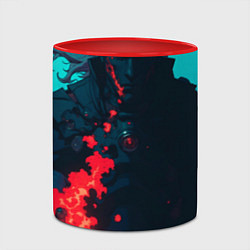Кружка 3D Кибер-маг, цвет: 3D-белый + красный — фото 2