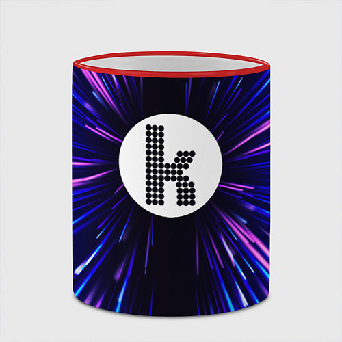 Кружка цветная The Killers neon energy / 3D-Красный кант – фото 2