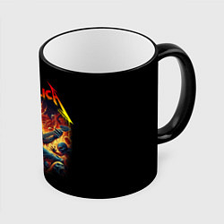 Кружка 3D Metallica - James Alan Hatfield, цвет: 3D-черный кант