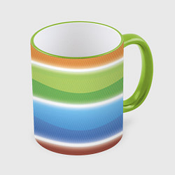 Кружка 3D Просвет, цвет: 3D-светло-зеленый кант