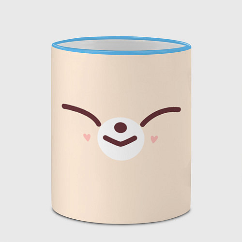 Кружка цветная FoxINy skzoo / 3D-Небесно-голубой кант – фото 2