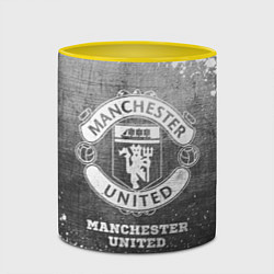 Кружка 3D Manchester United - grey gradient, цвет: 3D-белый + желтый — фото 2