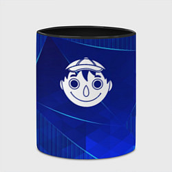Кружка 3D Tomodachi Game blue poly, цвет: 3D-белый + черный — фото 2