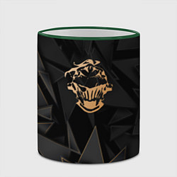 Кружка 3D Goblin Slayer golden poly, цвет: 3D-зеленый кант — фото 2