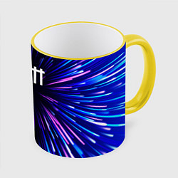 Кружка 3D Depeche Mode neon energy, цвет: 3D-желтый кант