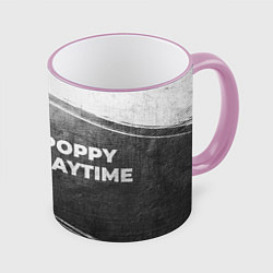 Кружка 3D Poppy Playtime - grey gradient по-горизонтали, цвет: 3D-розовый кант