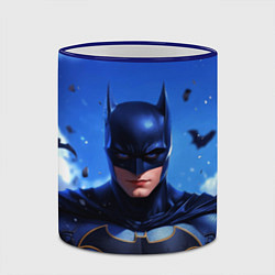 Кружка 3D Бэтмен синее небо, цвет: 3D-синий кант — фото 2