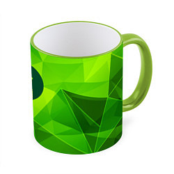 Кружка 3D The Killers green poly, цвет: 3D-светло-зеленый кант
