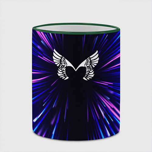 Кружка цветная Placebo neon energy / 3D-Зеленый кант – фото 2