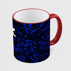 Кружка 3D Portal blue energy, цвет: 3D-красный кант