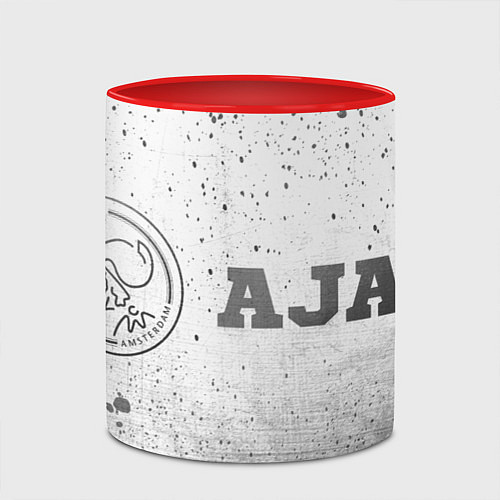 Кружка цветная Ajax - white gradient по-горизонтали / 3D-Белый + красный – фото 2
