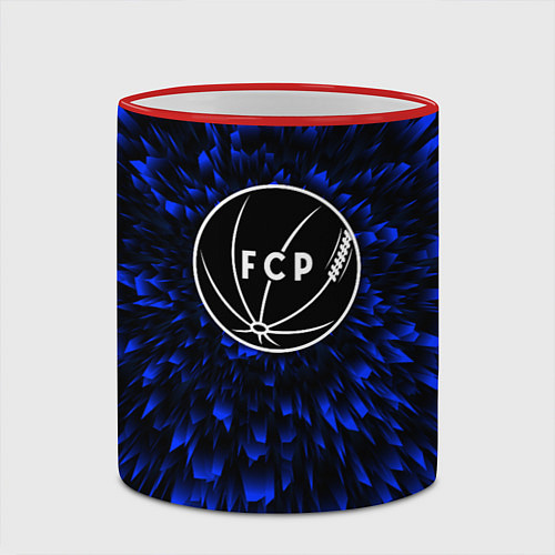 Кружка цветная Porto blue energy / 3D-Красный кант – фото 2