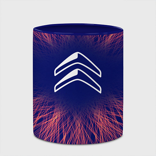 Кружка цветная Citroen red energy / 3D-Белый + синий – фото 2