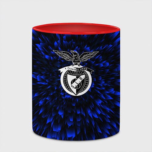 Кружка цветная Benfica blue energy / 3D-Белый + красный – фото 2