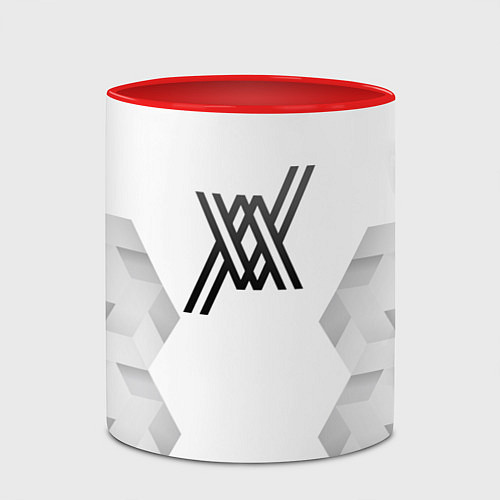 Кружка цветная Darling in the FranXX white poly / 3D-Белый + красный – фото 2