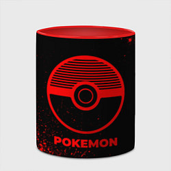Кружка 3D Pokemon - red gradient, цвет: 3D-белый + красный — фото 2