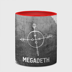 Кружка 3D Megadeth - grey gradient, цвет: 3D-белый + красный — фото 2