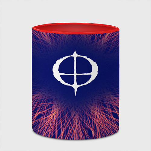 Кружка цветная Ozzy Osbourne red energy / 3D-Белый + красный – фото 2