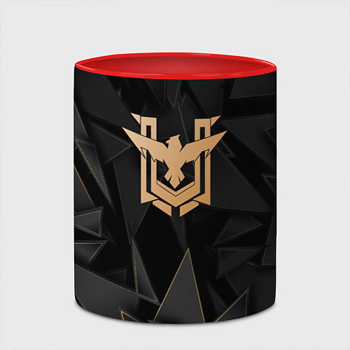 Кружка цветная Free Fire golden poly / 3D-Белый + красный – фото 2