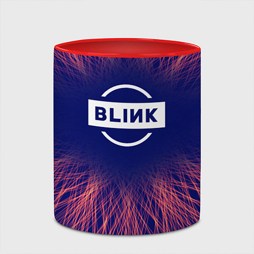 Кружка цветная Blackpink red energy / 3D-Белый + красный – фото 2