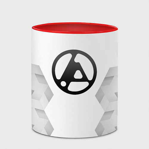 Кружка цветная Linkin Park 2024 white poly / 3D-Белый + красный – фото 2