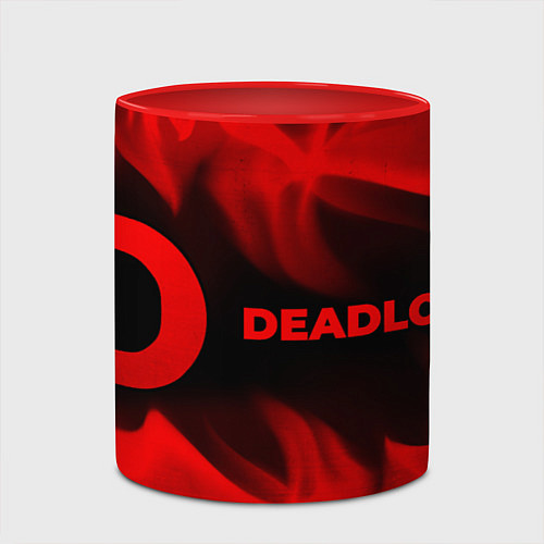 Кружка цветная Deadlock - red gradient по-горизонтали / 3D-Белый + красный – фото 2