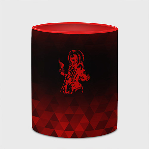 Кружка цветная Iron Maiden red poly / 3D-Белый + красный – фото 2