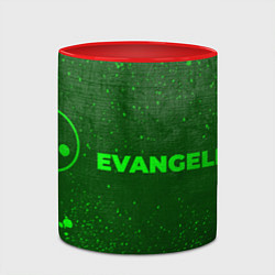 Кружка 3D Evangelion - green gradient по-горизонтали, цвет: 3D-белый + красный — фото 2