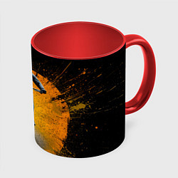 Кружка 3D На фэтбайке, цвет: 3D-белый + красный