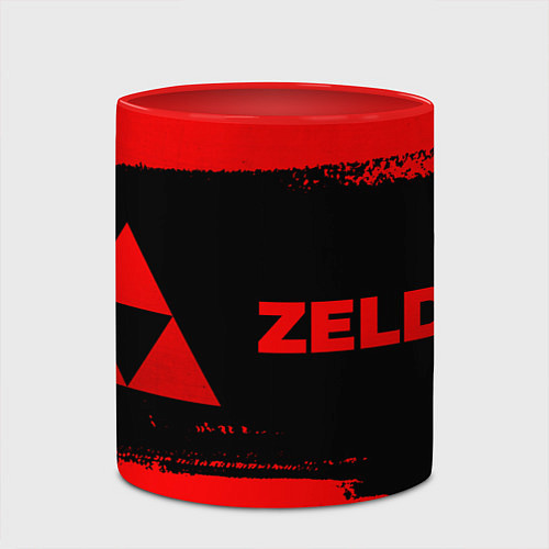 Кружка цветная Zelda - red gradient по-горизонтали / 3D-Белый + красный – фото 2