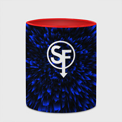 Кружка 3D Sally Face blue energy, цвет: 3D-белый + красный — фото 2