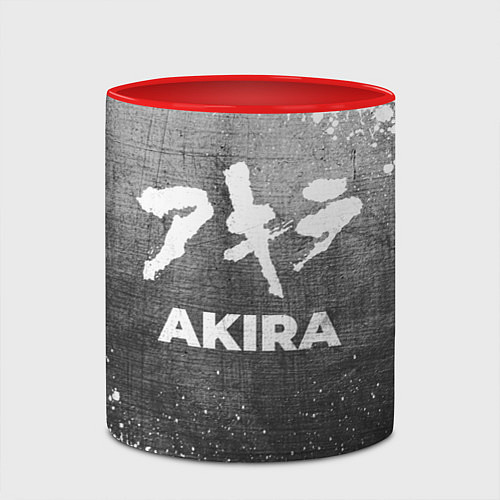 Кружка цветная Akira - grey gradient / 3D-Белый + красный – фото 2