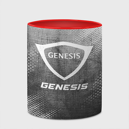 Кружка цветная Genesis - grey gradient / 3D-Белый + красный – фото 2