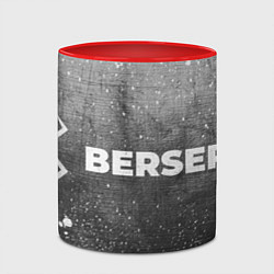 Кружка 3D Berserk - grey gradient по-горизонтали, цвет: 3D-белый + красный — фото 2