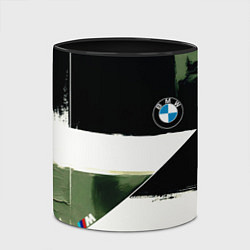 Кружка 3D BMW логотип, цвет: 3D-белый + черный — фото 2