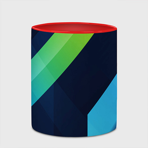 Кружка цветная Multicolored / 3D-Белый + красный – фото 2