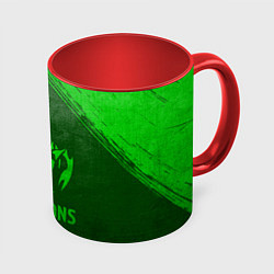 Кружка 3D Scorpions - green gradient, цвет: 3D-белый + красный