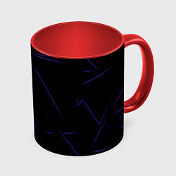 Кружка 3D Color purple line, цвет: 3D-белый + красный