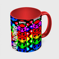 Кружка цветная Geometry dash neon gradient