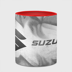 Кружка 3D Suzuki - white gradient по-горизонтали, цвет: 3D-белый + красный — фото 2