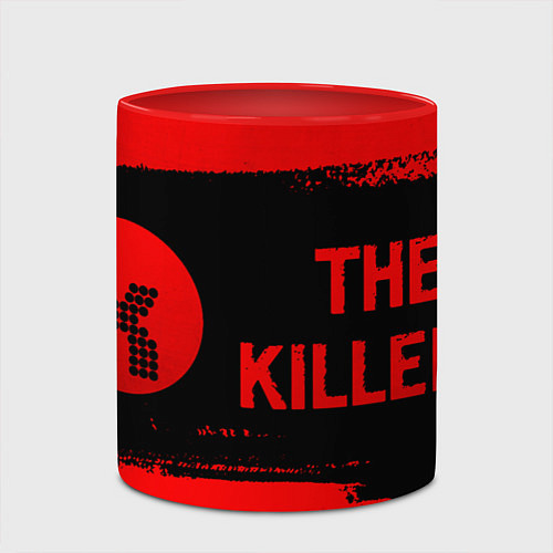 Кружка цветная The Killers - red gradient по-горизонтали / 3D-Белый + красный – фото 2