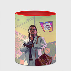 Кружка 3D Рауль Баутиста Gta 6, цвет: 3D-белый + красный — фото 2