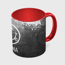 Кружка 3D Nirvana - grey gradient, цвет: 3D-белый + красный