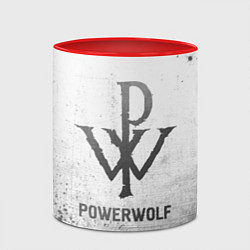 Кружка 3D Powerwolf - white gradient, цвет: 3D-белый + красный — фото 2