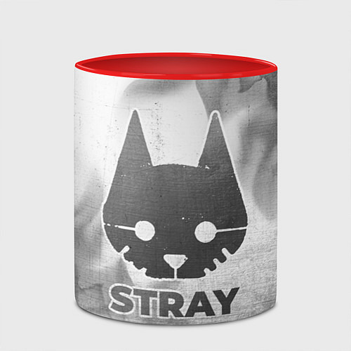 Кружка цветная Stray - white gradient / 3D-Белый + красный – фото 2