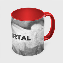 Кружка 3D Portal - white gradient по-горизонтали, цвет: 3D-белый + красный