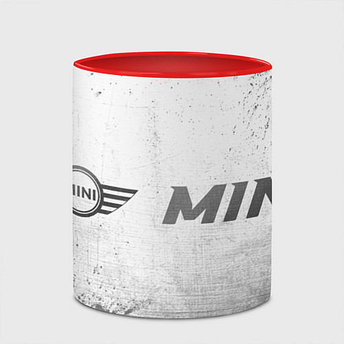 Кружка цветная Mini - white gradient по-горизонтали / 3D-Белый + красный – фото 2
