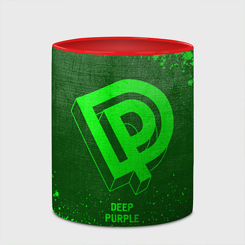 Кружка цветная Deep Purple - green gradient / 3D-Белый + красный – фото 2
