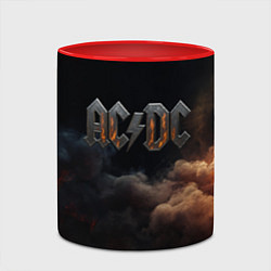 Кружка 3D ACDC металлический лого, цвет: 3D-белый + красный — фото 2