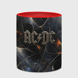 Кружка 3D ACDC лого из металла, цвет: 3D-белый + красный — фото 2